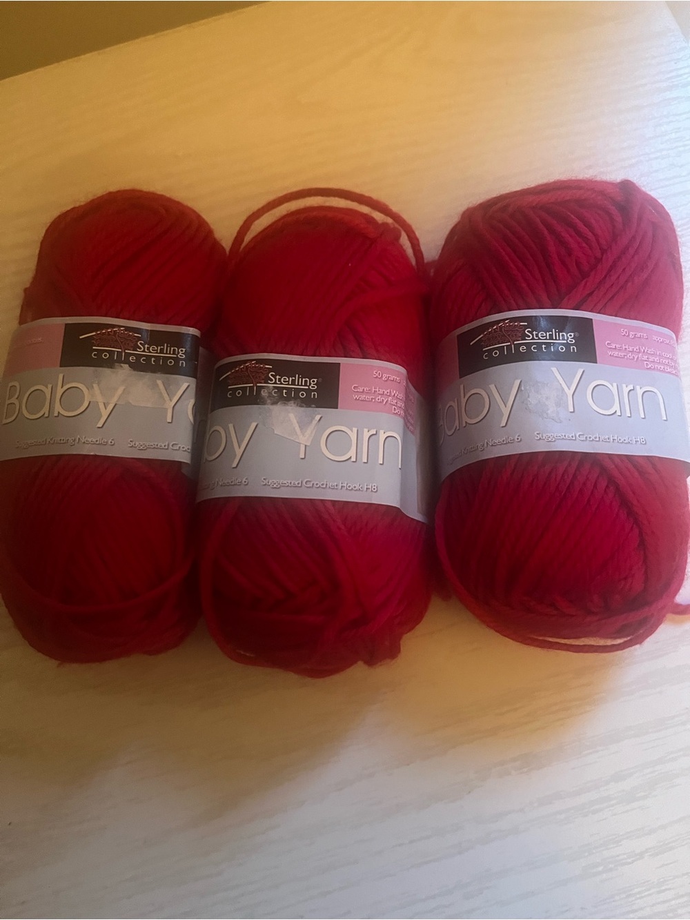 Baby Yarn - Pink/Fuschia Soft Baby Yarn (3 Pack)